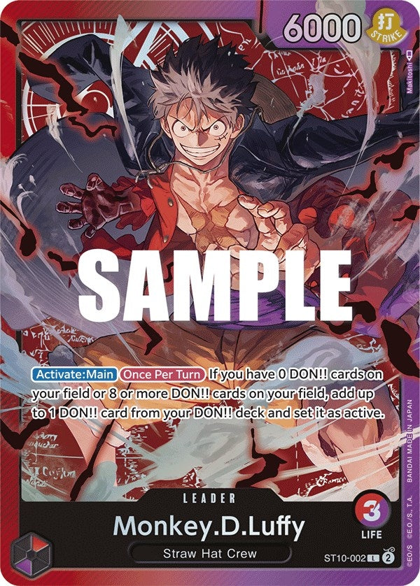 Image for Monkey.D.Luffy (002) (ST10-002) (Ultra Deck: The Three Captains) - One Piece Card Game