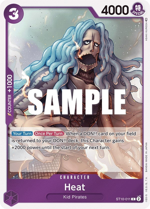 Image for Heat (ST10-011) (Ultra Deck: The Three Captains) - One Piece Card Game