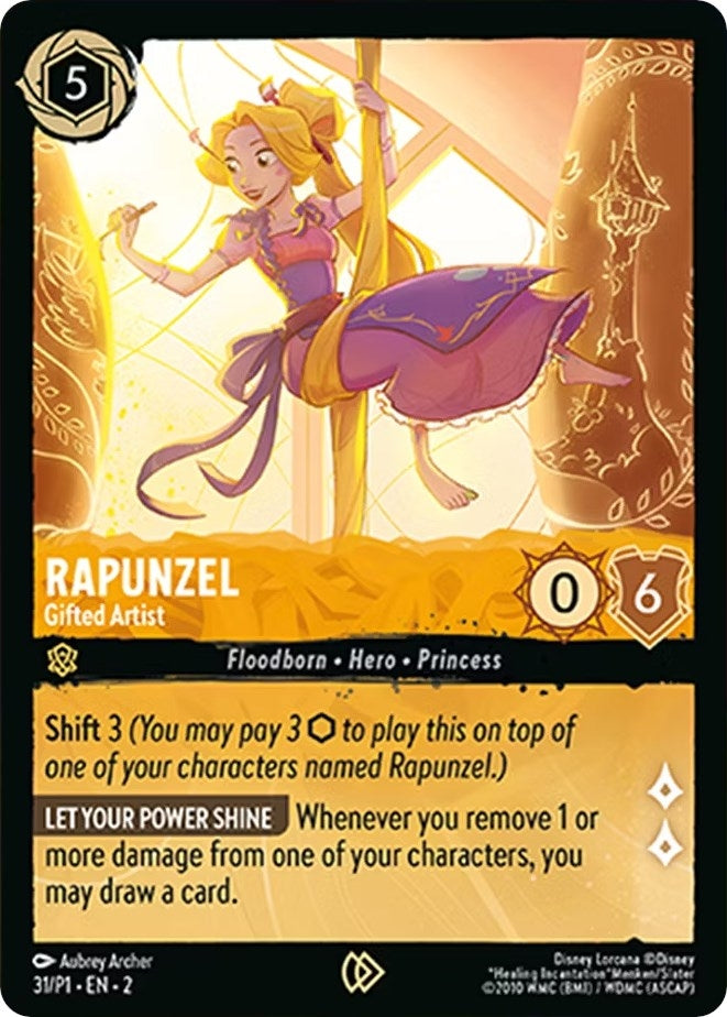 Rapunzel - Gifted Artist (31) (Disney Lorcana Promo Cards)