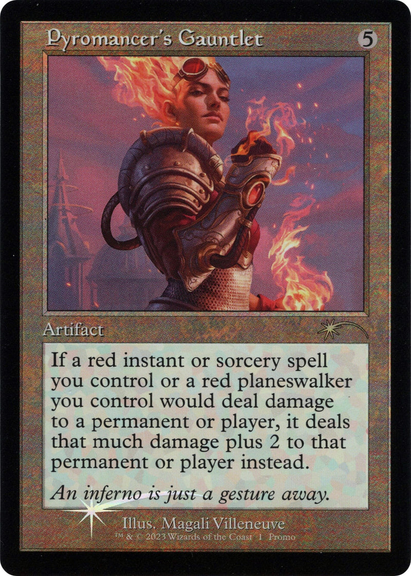 Pyromancer's Gauntlet (Retro Frame) (1) (Media Promos)