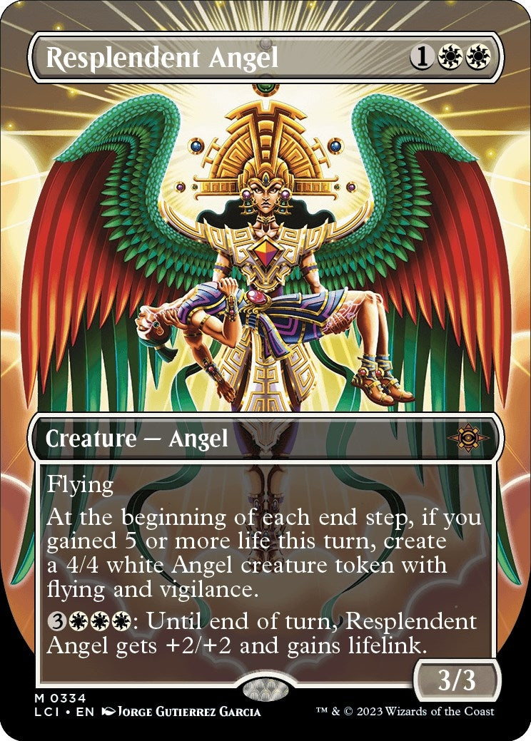 Resplendent Angel (Borderless) (334) (The Lost Caverns of Ixalan)