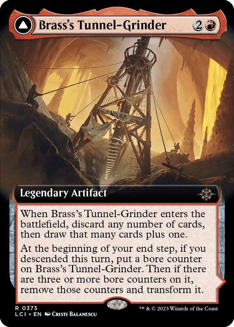Brass's Tunnel-Grinder (Extended Art) (373) (The Lost Caverns of Ixalan)