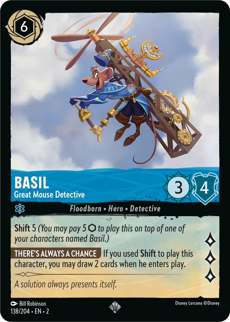 Basil - Great Mouse Detective (138/204) (Rise of the Floodborn)