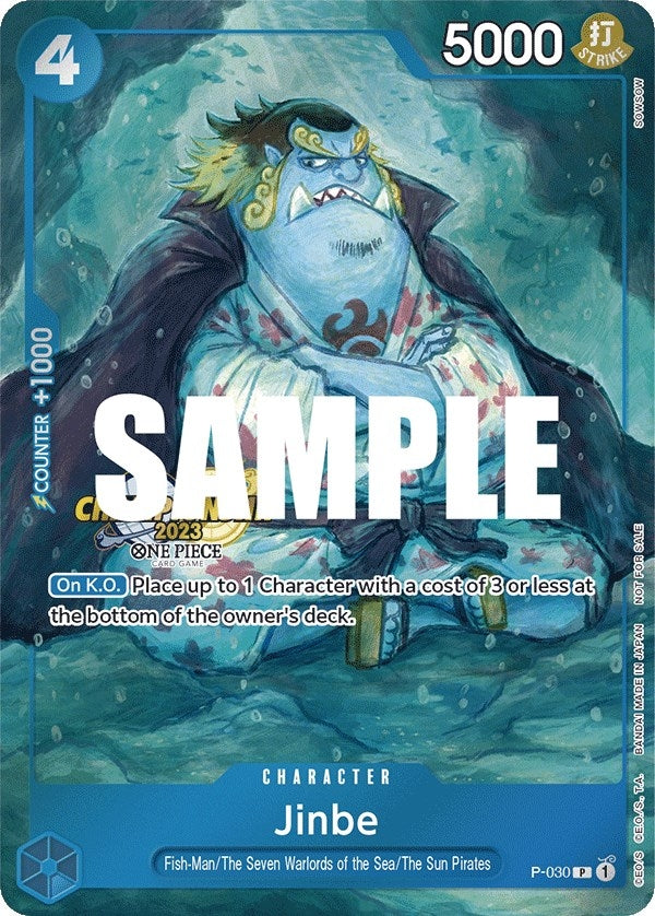 Image for Jinbe (CS 2023 Event Pack) (P-030) (One Piece Promotion Cards) - One Piece Card Game