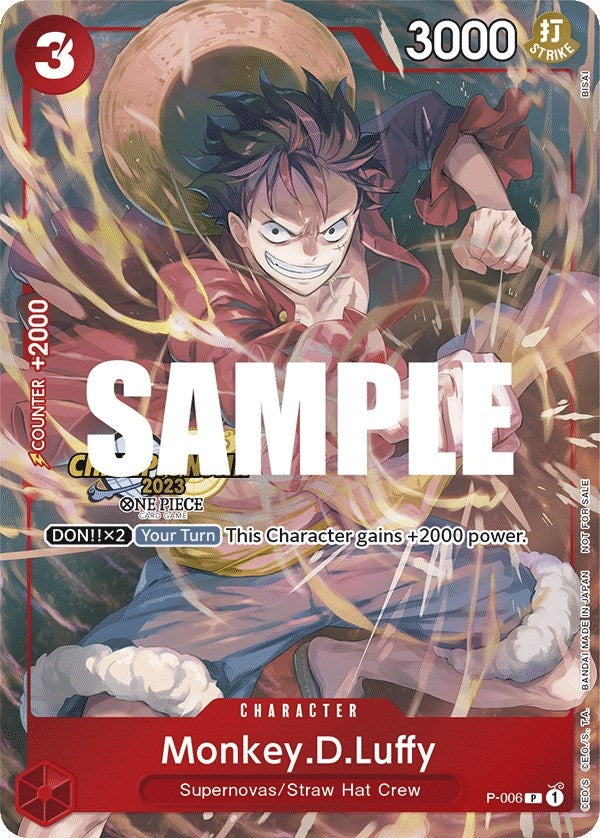 Image for Monkey.D.Luffy (006) (CS 2023 Celebration Pack) (P-006) (One Piece Promotion Cards) - One Piece Card Game