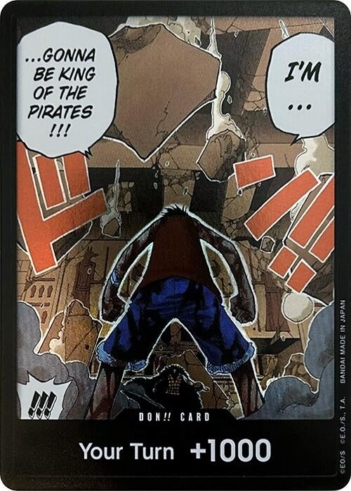 Image for DON!! Card (Luffy vs. Crocodile) (Devil Fruits Collection Vol. 1) (One Piece Promotion Cards) - One Piece Card Game