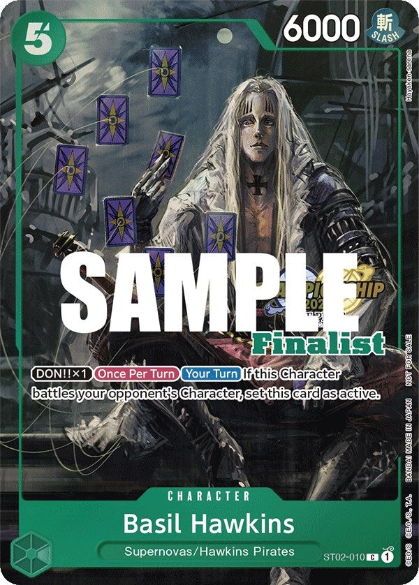 Image for Basil Hawkins (CS 2023 Top Players Pack) [Finalist] (ST02-010) (One Piece Promotion Cards) - One Piece Card Game