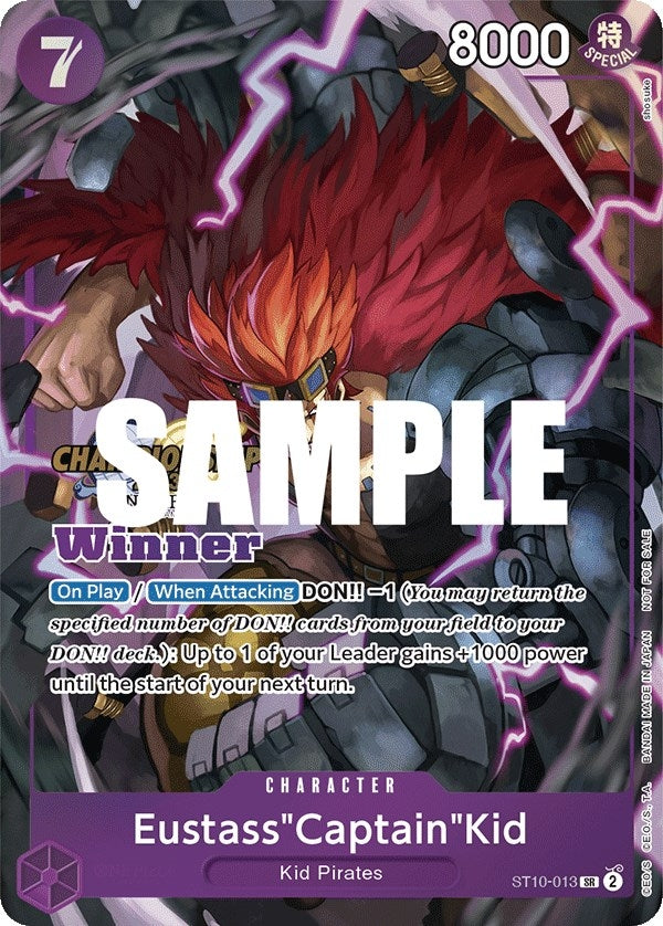 Image for Eustass"Captain"Kid (CS 2023 Top Players Pack) [Winner] (ST10-013) (One Piece Promotion Cards) - One Piece Card Game