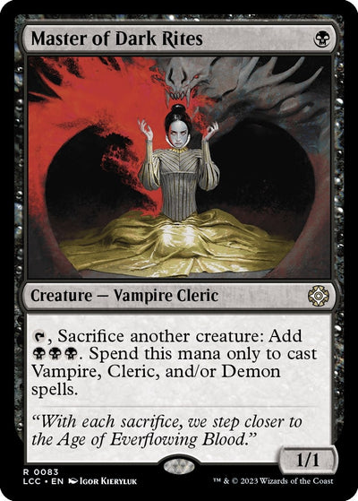 Master of Dark Rites (83) (Commander: The Lost Caverns of Ixalan)