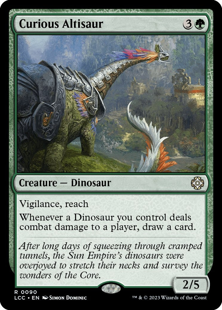 Curious Altisaur (90) (Commander: The Lost Caverns of Ixalan)