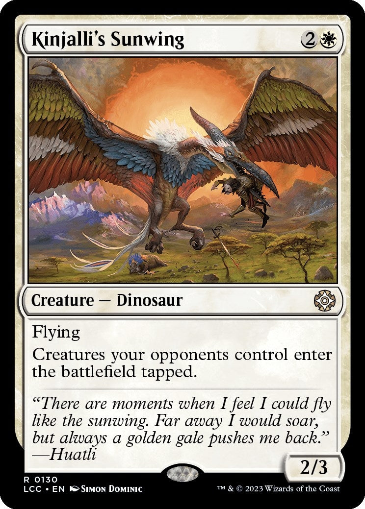 Kinjalli's Sunwing (130) (Commander: The Lost Caverns of Ixalan) (LCC)