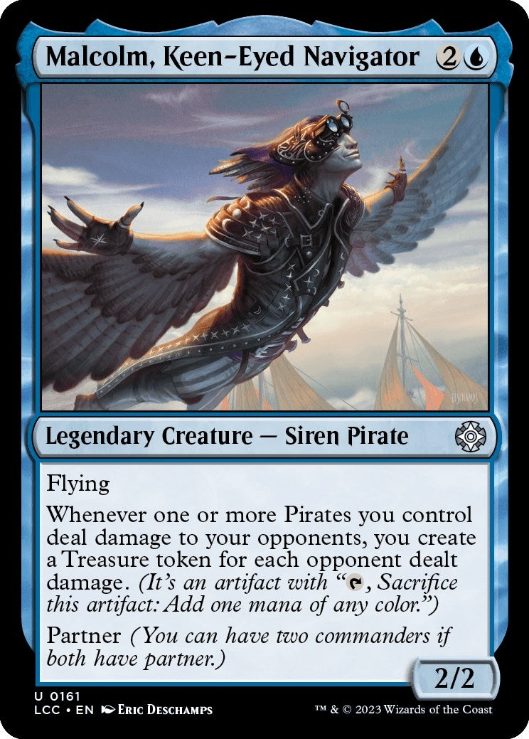 Malcolm, Keen-Eyed Navigator (161) (Commander: The Lost Caverns of Ixalan)