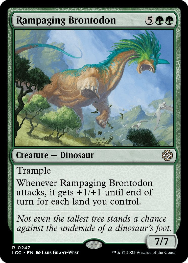 Rampaging Brontodon (247) (Commander: The Lost Caverns of Ixalan)