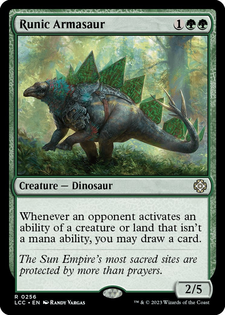 Runic Armasaur (256) (Commander: The Lost Caverns of Ixalan)