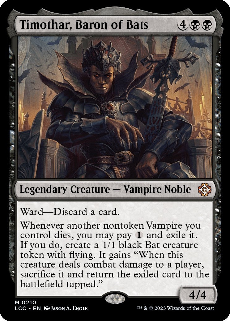 Timothar, Baron of Bats (210) (Commander: The Lost Caverns of Ixalan)