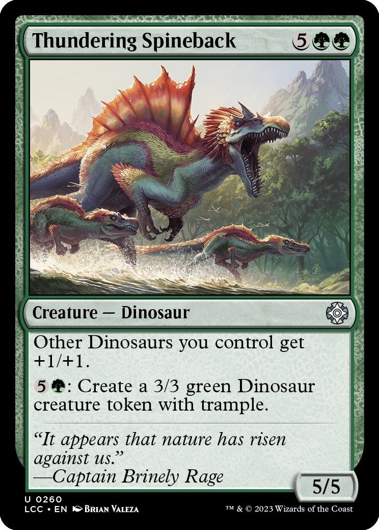 Thundering Spineback (260) (Commander: The Lost Caverns of Ixalan)
