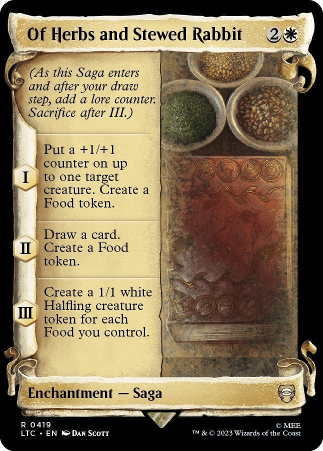 Of Herbs and Stewed Rabbit (Showcase Scrolls) (419) (Commander: The Lord of the Rings: Tales of Middle-earth)
