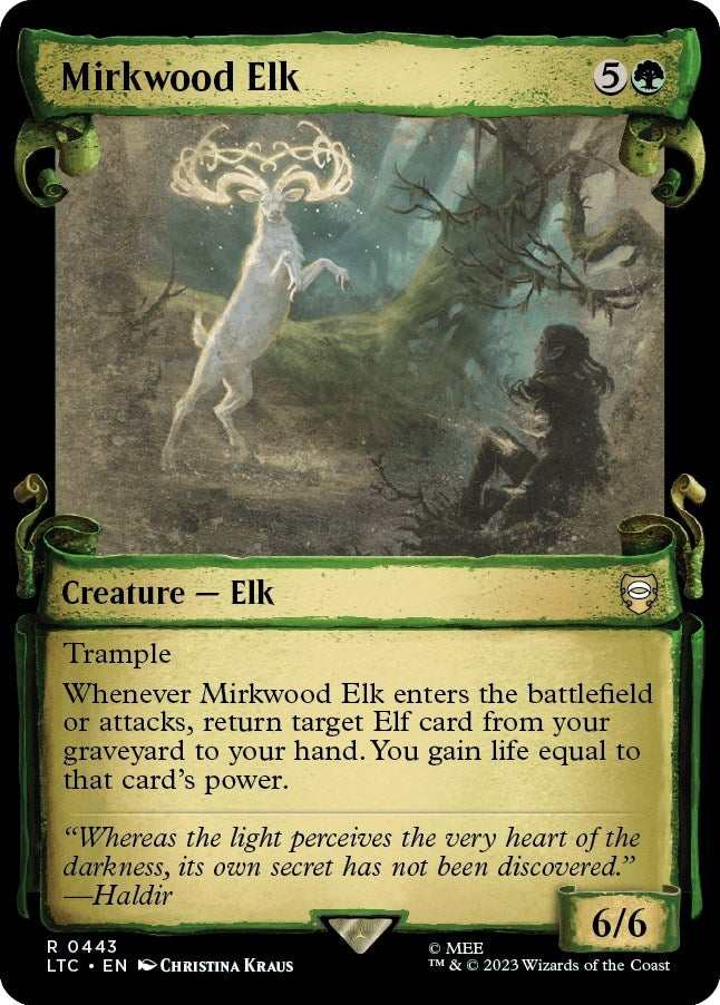 Mirkwood Elk (Showcase Scrolls) (443) (Commander: The Lord of the Rings: Tales of Middle-earth)