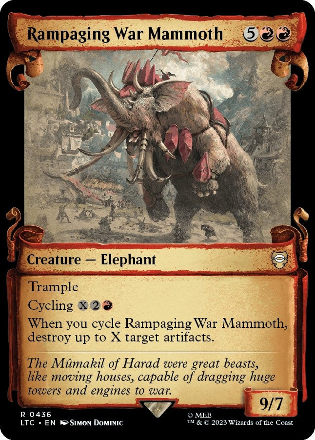 Rampaging War Mammoth (Showcase Scrolls) (436) (Commander: The Lord of the Rings: Tales of Middle-earth)