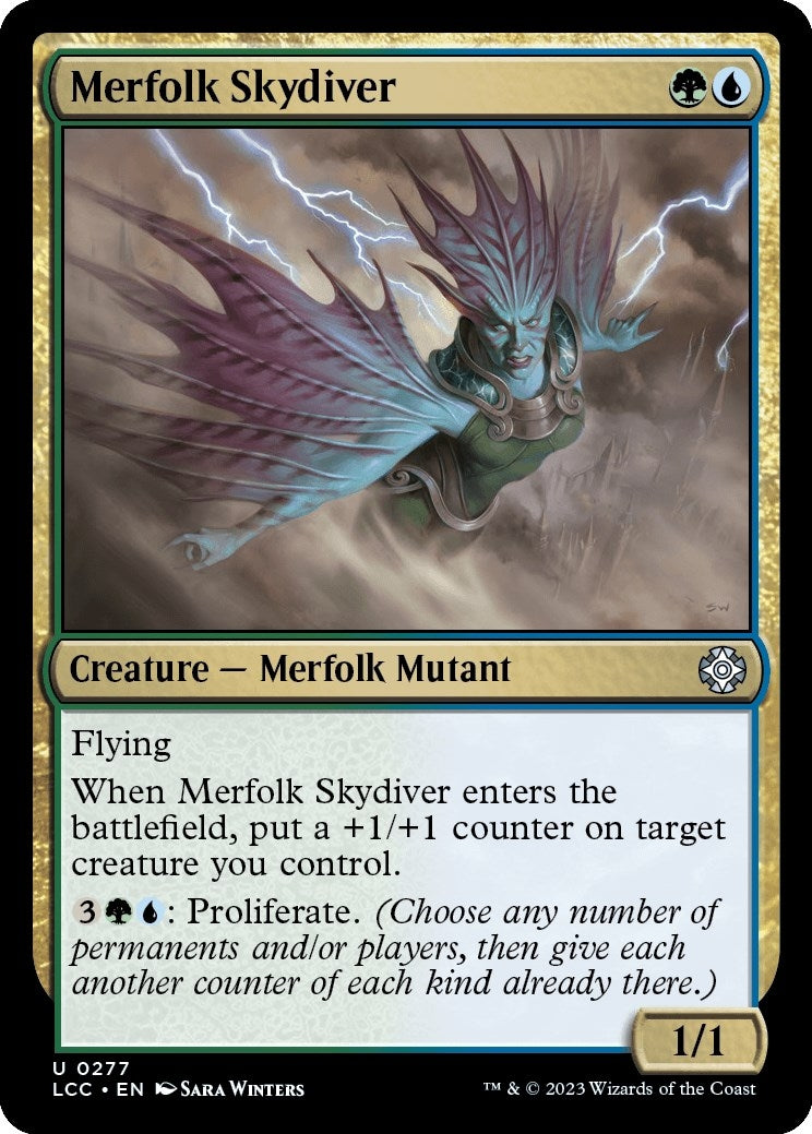 Merfolk Skydiver (277) (Commander: The Lost Caverns of Ixalan)
