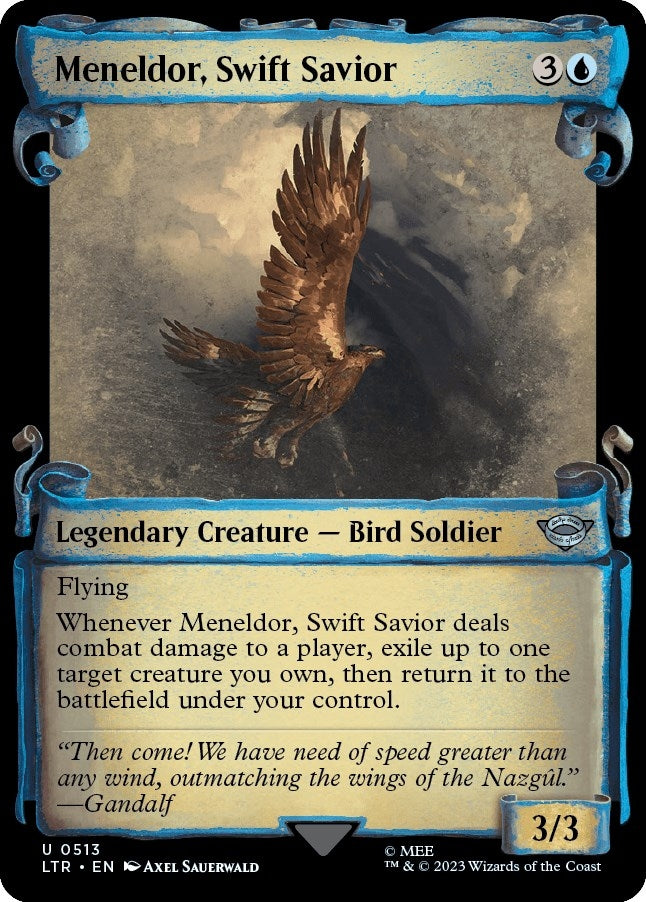 Meneldor, Swift Savior (Showcase Scrolls) (513) (Universes Beyond: The Lord of the Rings: Tales of Middle-earth)