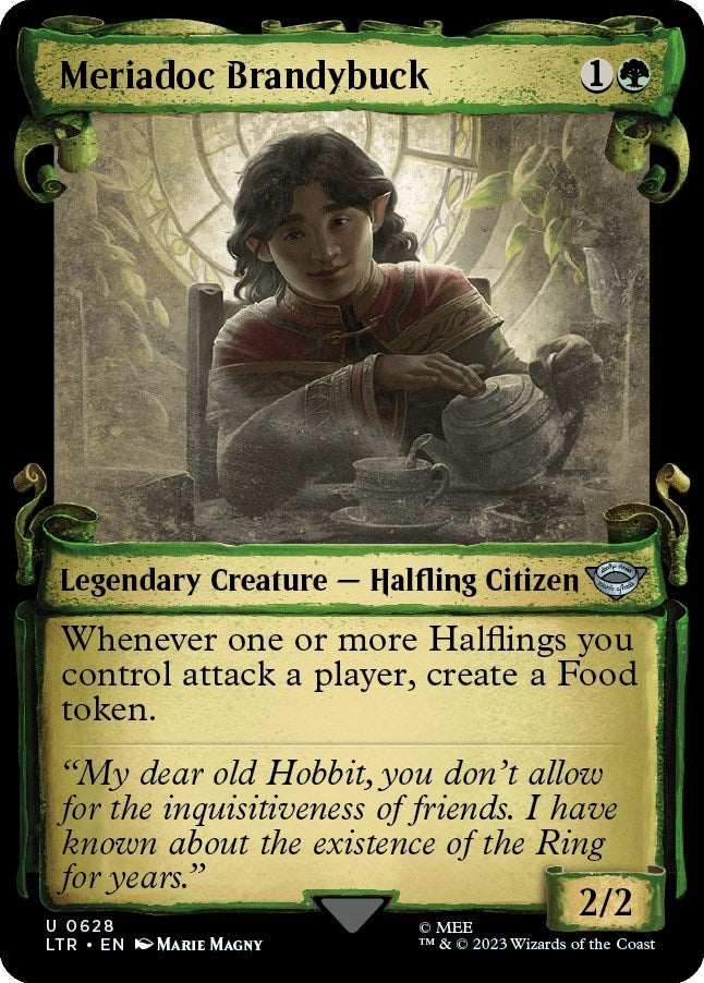 Meriadoc Brandybuck (Showcase Scrolls) (628) (Universes Beyond: The Lord of the Rings: Tales of Middle-earth)
