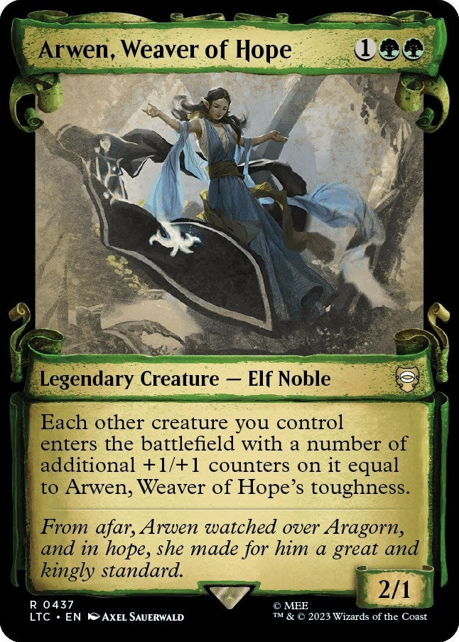 Arwen, Weaver of Hope (Showcase Scrolls) (437) (Commander: The Lord of the Rings: Tales of Middle-earth)