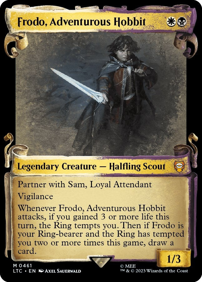 Frodo, Adventurous Hobbit (Showcase Scrolls) (461) (Commander: The Lord of the Rings: Tales of Middle-earth)