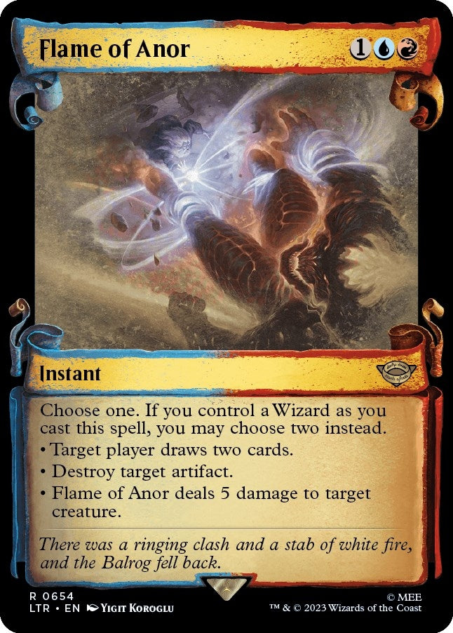 Flame of Anor (Showcase Scrolls) (654) (Universes Beyond: The Lord of the Rings: Tales of Middle-earth)