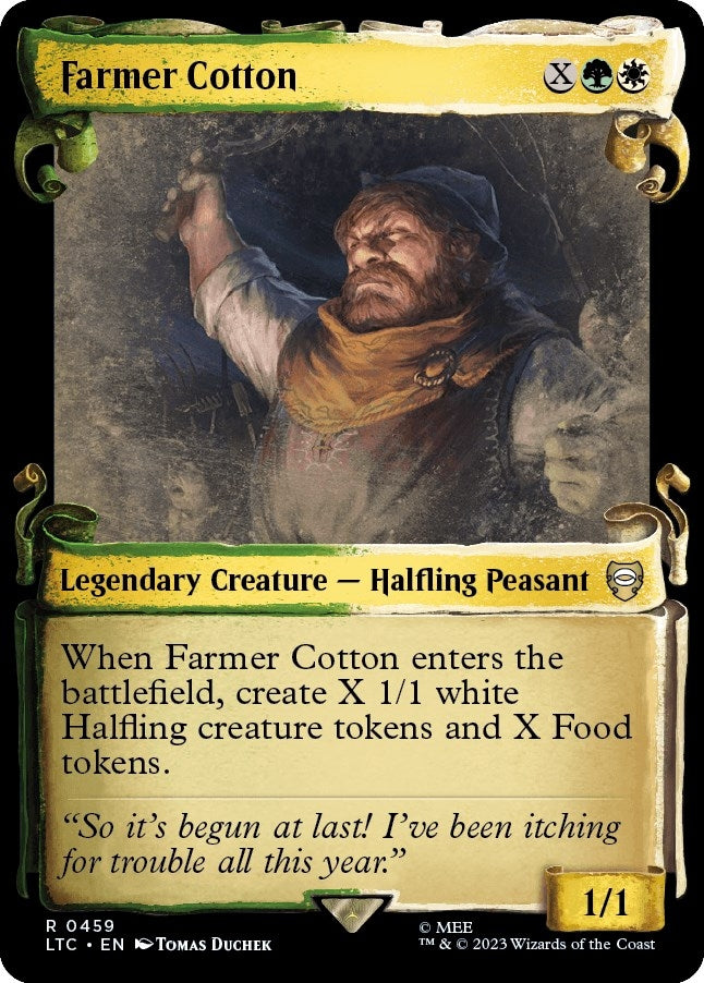 Farmer Cotton (Showcase Scrolls) (459) (Commander: The Lord of the Rings: Tales of Middle-earth)