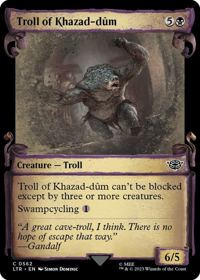 Troll of Khazad-dum (Showcase Scrolls) (562) (Universes Beyond: The Lord of the Rings: Tales of Middle-earth)