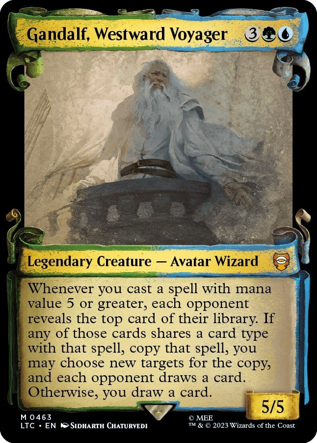 Gandalf, Westward Voyager (Showcase Scrolls) (463) (Commander: The Lord of the Rings: Tales of Middle-earth)