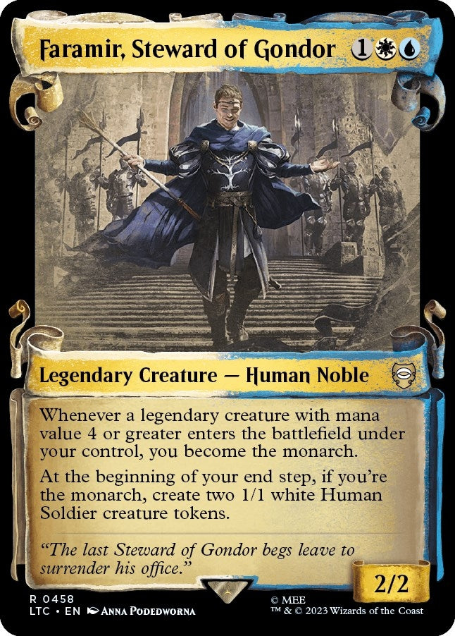 Faramir, Steward of Gondor (Showcase Scrolls) (458) (Commander: The Lord of the Rings: Tales of Middle-earth)
