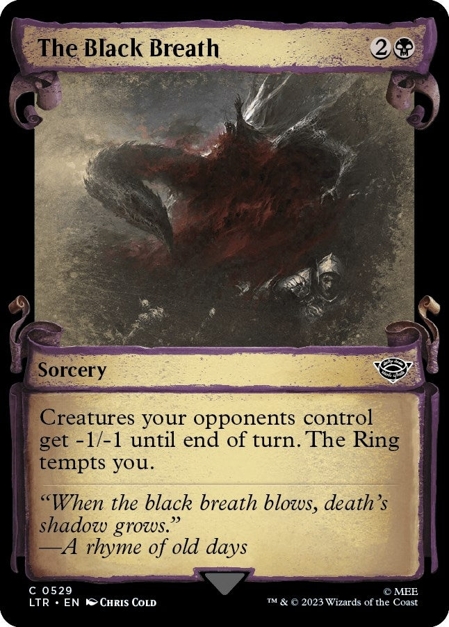 The Black Breath (Showcase Scrolls) (529) (Universes Beyond: The Lord of the Rings: Tales of Middle-earth)