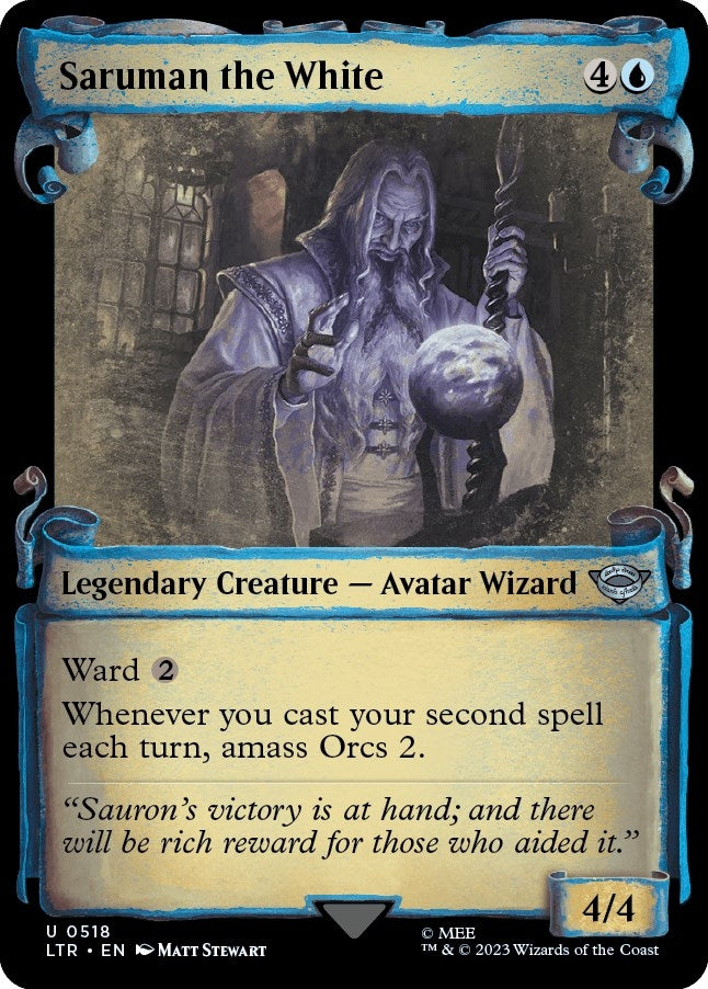 Saruman the White (Showcase Scrolls) (518) (Universes Beyond: The Lord of the Rings: Tales of Middle-earth)