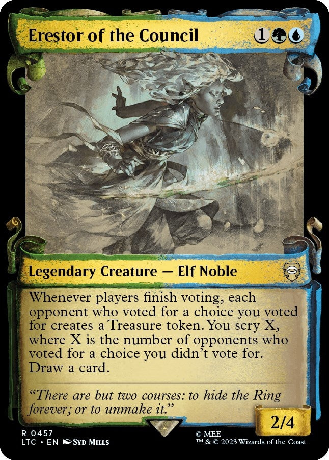 Erestor of the Council (Showcase Scrolls) (457) (Commander: The Lord of the Rings: Tales of Middle-earth)