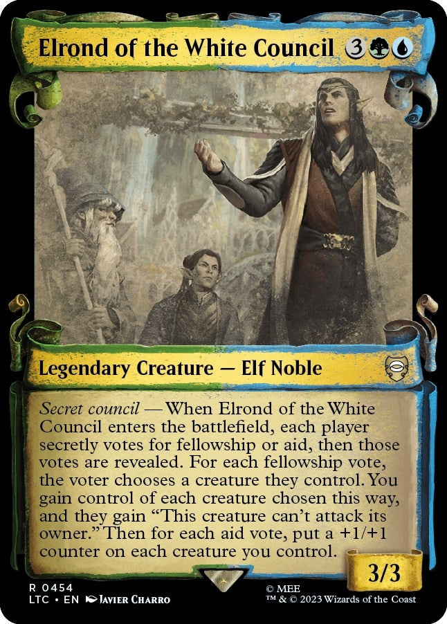 Elrond of the White Council (Showcase Scrolls) (454) (Commander: The Lord of the Rings: Tales of Middle-earth)