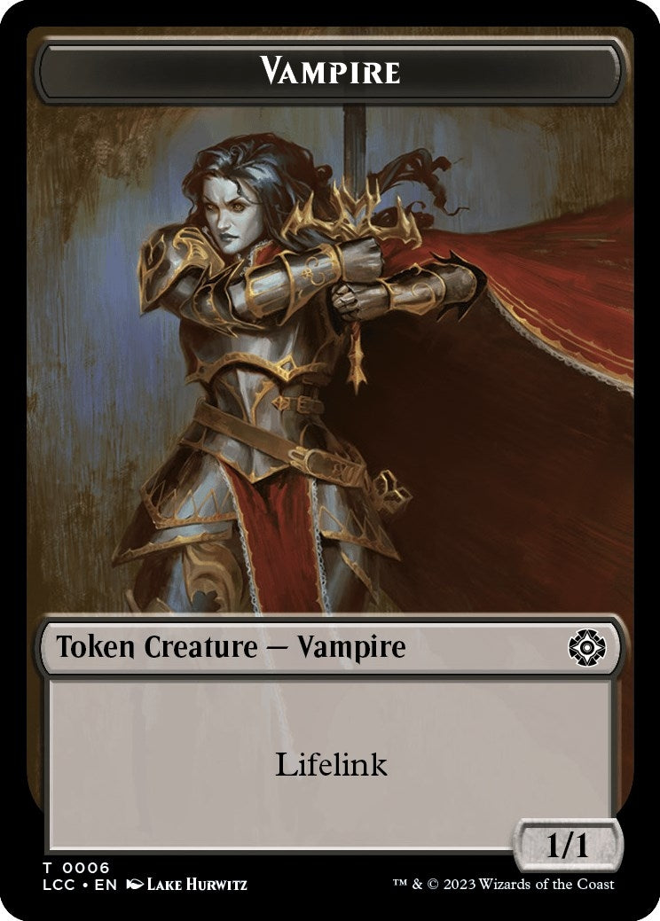Vampire (0006) // Vampire Demon Double-Sided Token (6 // 15) (Commander: The Lost Caverns of Ixalan)