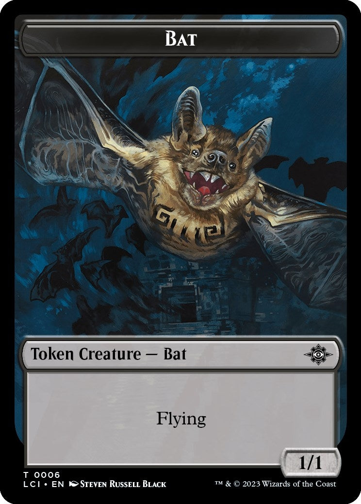 Bat // Vampire (0004) Double-Sided Token (6 // 4) (The Lost Caverns of Ixalan)