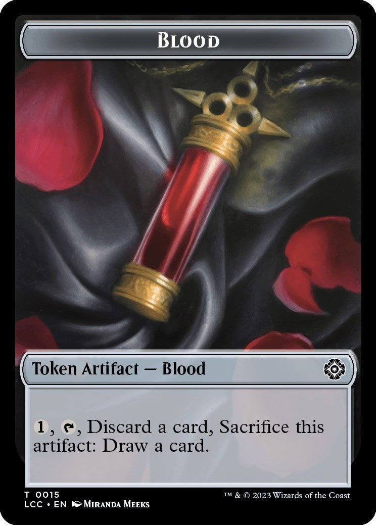 Blood // Vampire (0004) Double-Sided Token (15 // 4) (Commander: The Lost Caverns of Ixalan)