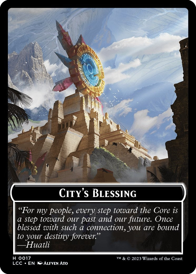 City's Blessing // Vampire (0004) Double-Sided Token (17 // 4) (Commander: The Lost Caverns of Ixalan)