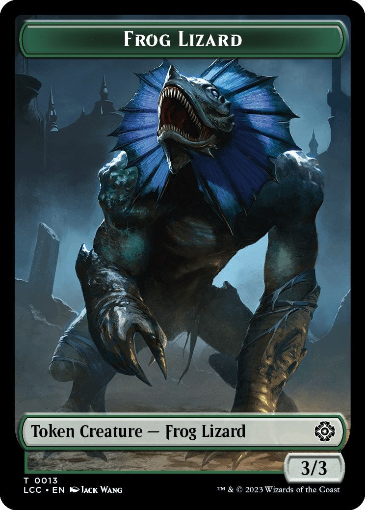 Frog Lizard // Merfolk (0003) Double-Sided Token (13 // 3) (Commander: The Lost Caverns of Ixalan)