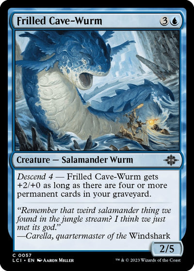 Frilled Cave-Wurm (57) (The Lost Caverns of Ixalan)