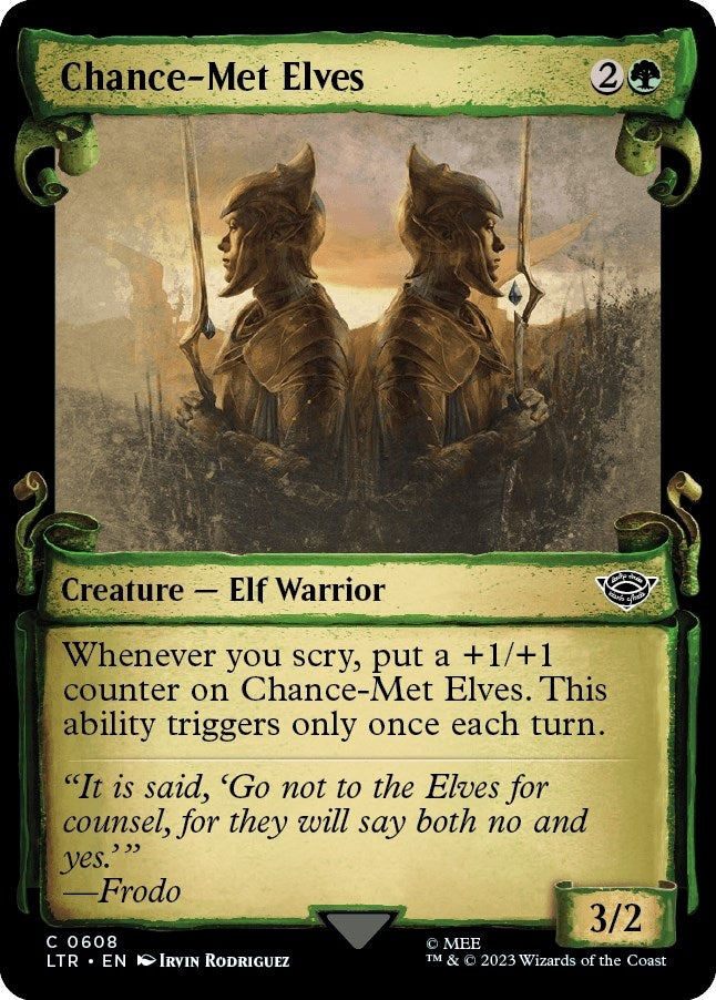 Chance-Met Elves (Showcase Scrolls) (608) (Universes Beyond: The Lord of the Rings: Tales of Middle-earth)
