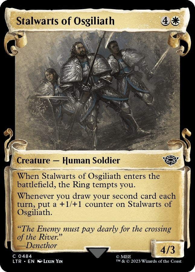 Stalwarts of Osgiliath (Showcase Scrolls) (484) (Universes Beyond: The Lord of the Rings: Tales of Middle-earth)