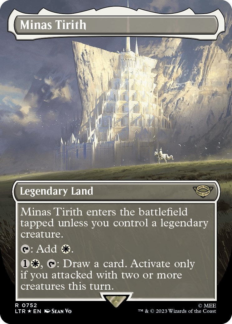 Minas Tirith (Borderless) (Surge Foil) (752) (Universes Beyond: The Lord of the Rings: Tales of Middle-earth)