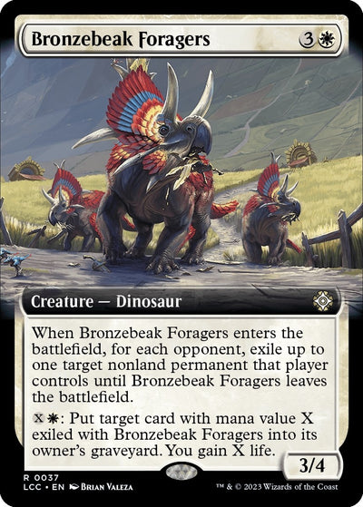 Bronzebeak Foragers (Extended Art) (37) (Commander: The Lost Caverns of Ixalan)