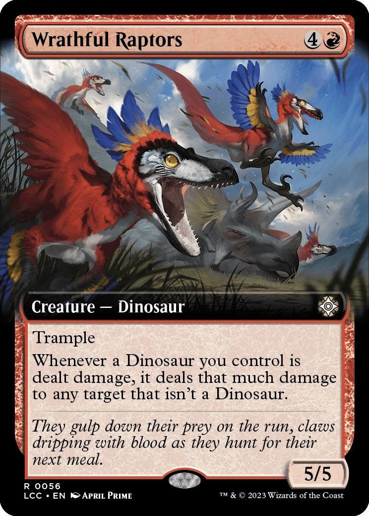 Image for Wrathful Raptors (Extended Art) (56) - Magic: The Gathering