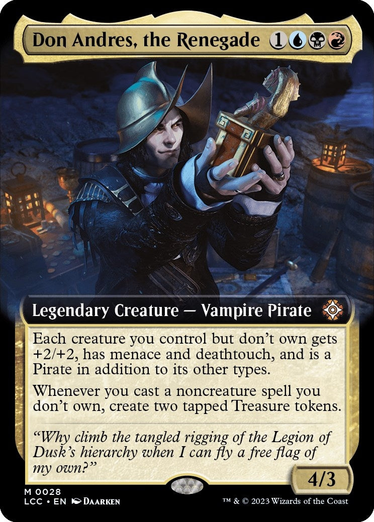 Don Andres, the Renegade (Extended Art) (28) (Commander: The Lost Caverns of Ixalan)