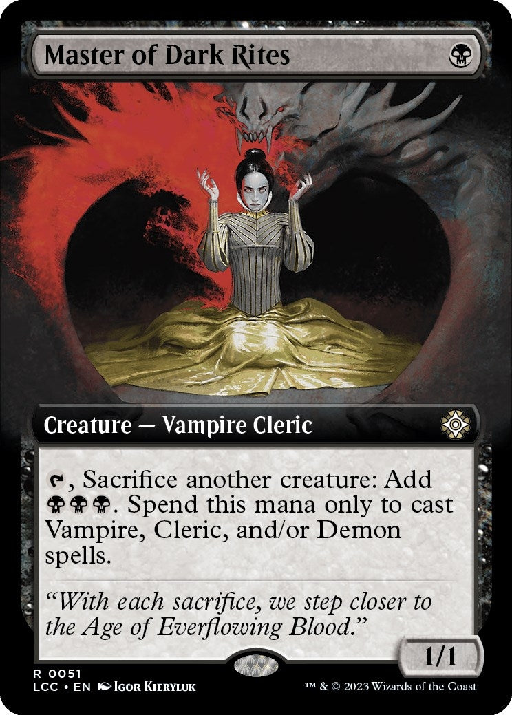 Master of Dark Rites (Extended Art) (51) (Commander: The Lost Caverns of Ixalan)